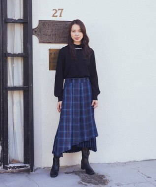 earth music&ecology ミックスプリーツスカート（Ｃｈｅｃｋ） Check