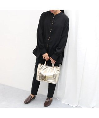 UNBILLION カシュカシュ cachecache / ソフトメタリックショッパートートS ライトゴールド