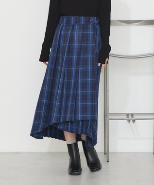 earth music&ecology ミックスプリーツスカート（Ｃｈｅｃｋ） Check