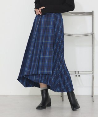 earth music&ecology ミックスプリーツスカート（Ｃｈｅｃｋ） Check