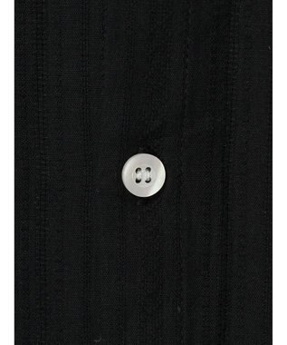 Green Parks カラミバンドカラーシャツ Black