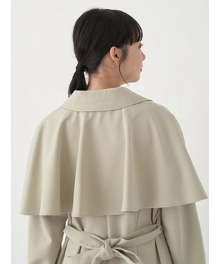 earth music&ecology ２ＷＡＹケープトレンチコート Light Khaki