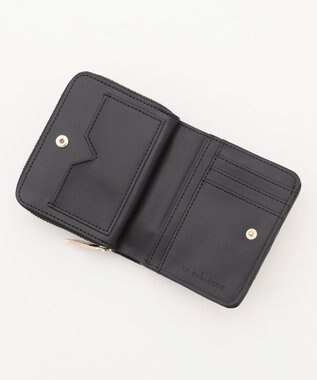 LA BAGAGERIE シープレザープリーツ加工二つ折り財布 ブラック