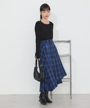 earth music&ecology ミックスプリーツスカート（Ｃｈｅｃｋ） Check