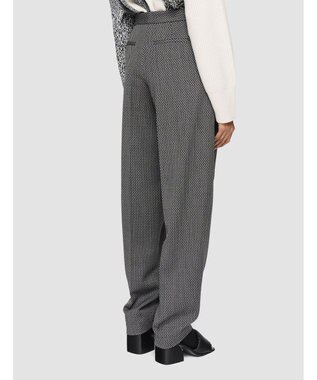 JOSEPH クラバットウール　テーパードトラウザーズ Ivory/Black