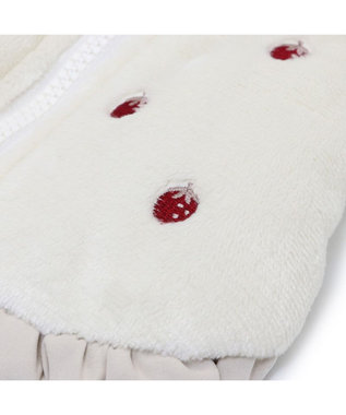 PET PARADISE ペットパラダイス 苺刺繍 アウターハーネス 小型犬 オフホワイト