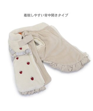 ペットパラダイス 苺刺繍 アウターハーネス 小型犬 / PET PARADISE