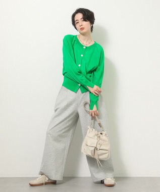 Green Parks 【しのばせカーデ】ポケッタブルＵＶカットニットカーディガン Green