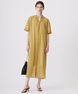 ICB 【洗える】ハイツイストコットンボイル ワンピース クレイベージュ系