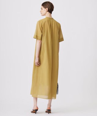 ICB 【洗える】ハイツイストコットンボイル ワンピース クレイベージュ系