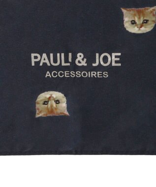 MOONBAT 【UVカット/コンパクト】ポール & ジョー (PAUL & JOE ACCESSOIRES) 折りたたみ雨傘 ドットヌネット ネイビーブルー