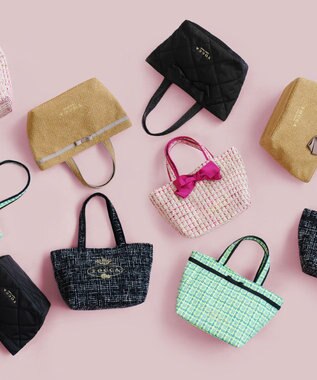 TOCCA 【キャンセル分販売中！】30th Anniversary MY PRECIOUS CUSTOMIZED BAG カスタマイズバッグ ピンクツイード×大リボン×ショートショルダー