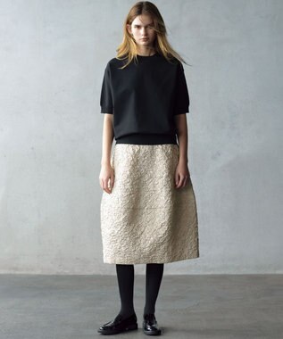 23区 L 【R(アール)】LIMONTAフラワージャカード スカート ベージュ系