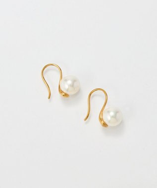 Phoebe 【金属アレルギー対応】デイリーパールフックピアス/サージカルステンレス ホワイト