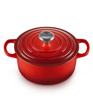 YAMATO テーブル＆キッチン 【ル・クルーゼ】シグニチャー ココット・ロンド 18cm  チェリーレッド レッド