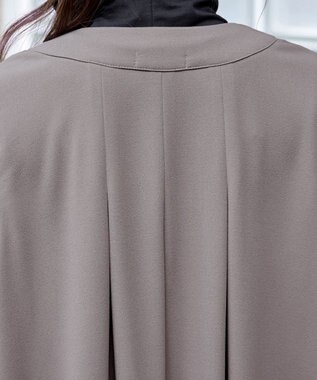 Tiaclasse 【洗える】バックタックロングジレ モカ