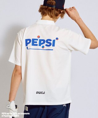 PW CIRCULUS 〈Pepsiコラボ〉【UNISEX】Pepsi GOLF Graphic ポロ ホワイト系