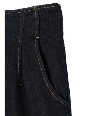 earth music&ecology フロントジップデニムパンツ Indigo