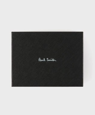 Paul Smith ストライプコーナー 2つ折り財布 ブラック