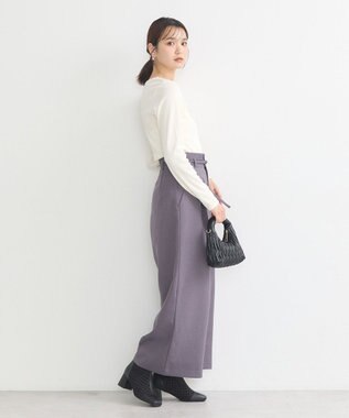 earth music&ecology ハートネックパールプルオーバー Ivory