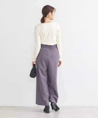 earth music&ecology ハートネックパールプルオーバー Ivory