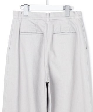 ICB 【先行予約】コットンカラーデニム カーブパンツ ライトグレー