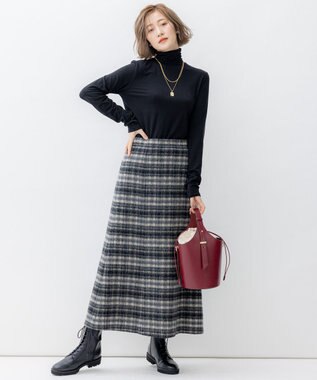 23区 【洗える】ベアタートル シアー カットソー ブラック系