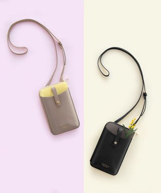 TOCCA 【ギフトにおすすめ！】PETALRIM MULTIBAG マルチバッグ ブラック×ベージュ系