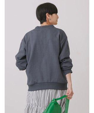 AMERICAN HOLIC 裏毛Ｖネックカーディガン Charcoal Gray