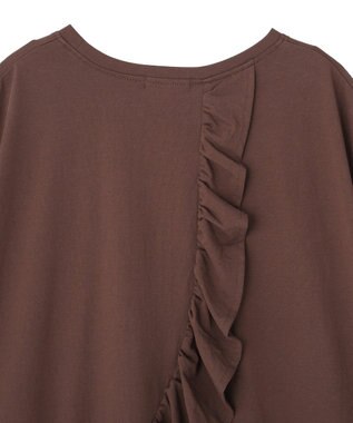 earth music&ecology 【接触冷感】ラッフルヘムプルオーバー Brown