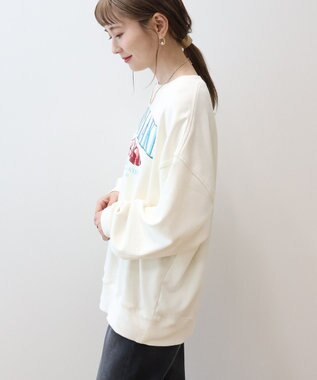 AMERICAN HOLIC 刺繍裏毛プルオーバー Brown