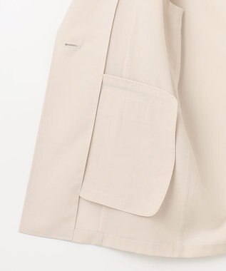 23区 【洗える】シアーマットクロス ジャケット ベージュ系