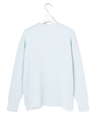 ICB コットンポリエステルスムース  プルオーバー ニット クラウドサックス