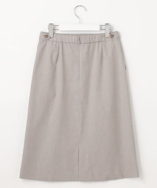 J.PRESS LADIES 【セットアップ対応・洗える・撥水・防汚】コットンFITTYシャーク スカート ベージュ系