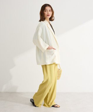 Green Parks 【適ON】シアーシャツジャケット Ivory