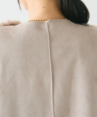 CRAFT STANDARD BOUTIQUE エコファー×ムートンチュニックベスト Mocha