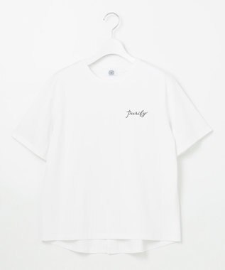 J.PRESS LADIES エンブロイダリー ロゴ Tシャツ ホワイト系