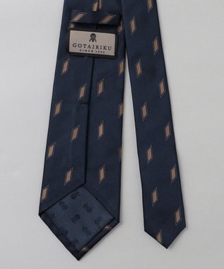 GOTAIRIKU GOTAIRIKU別注【日本製】シルク ネクタイ_ダイヤ柄 ネイビー系8