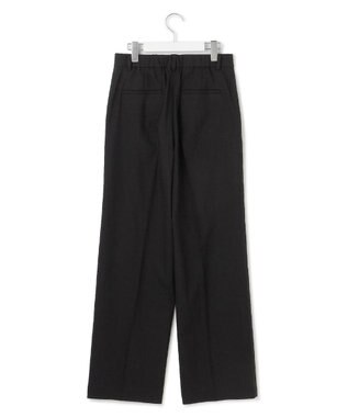 23区 【洗える/セットアップ対応】アイアスマットストレッチ セミワイド パンツ ブラック系