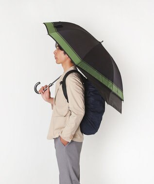 MOONBAT ポロ ラルフ ローレン (POLO RALPH LAUREN)  メンズ 長傘 雨傘 ロゴ刺繍 ボタンジャンプ ワンタッチ