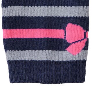 MIKI HOUSE HOT BISCUITS 【80-120cm】 ボーダー柄 レギンス 紺