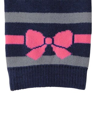 MIKI HOUSE HOT BISCUITS 【80-120cm】 ボーダー柄 レギンス 紺