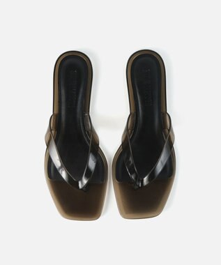 STEVE MADDEN TRELLA-J クリアトングフラットサンダル スモーク
