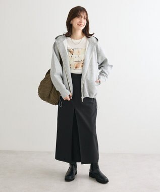 Green Parks 分割フォト長袖Ｔシャツ Off White