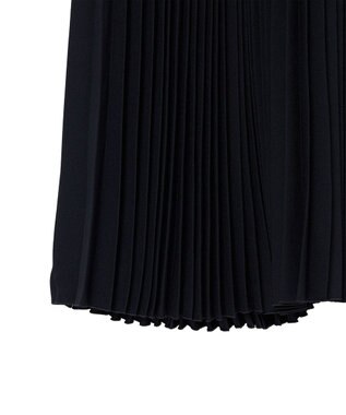 JOSEPH 【WEB&OUTLET限定】ノーブルサテン　プリーツスカート Navy
