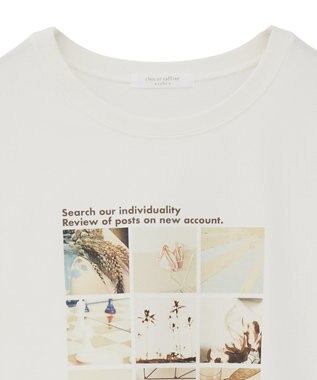 Green Parks 分割フォト長袖Ｔシャツ Off White