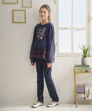 組曲 KIDS 【150-160㎝】 ホリデー トレーナー ネイビー