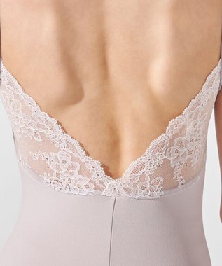 Chacott キャミソールレオタード グレイッシュローズ