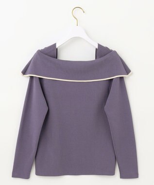 ANY SIS 【洗える】フレアカラープルオーバー モーブ