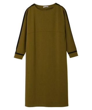 Green Parks armonia．ダンボール配色ワンピース Khaki